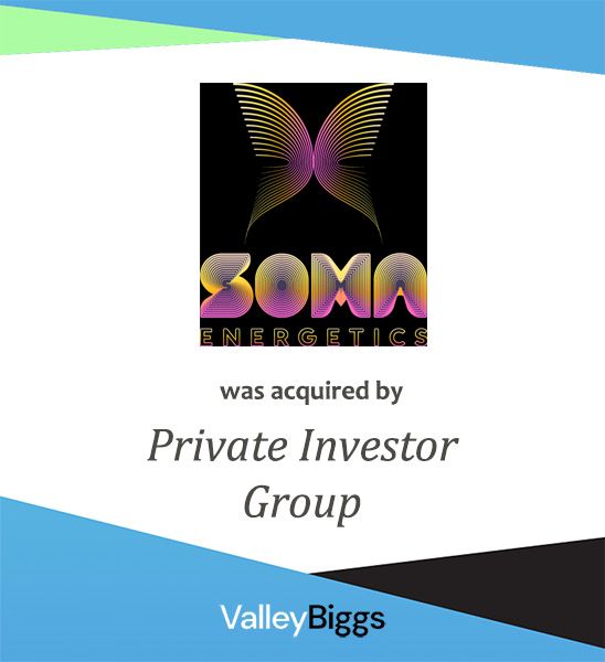 SOMA ENERGETICS: middle market company sold through ValleyBiggs