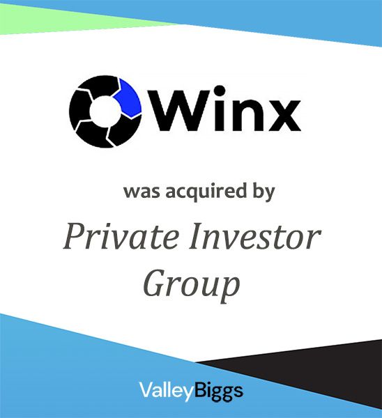Winx: middle market company sold through ValleyBiggs