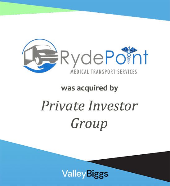 rydepoint: middle market company sold through ValleyBiggs