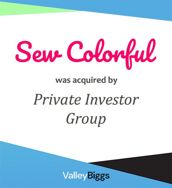 sewcolorful: middle market company sold through ValleyBiggs