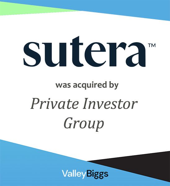sutera: middle market company sold through ValleyBiggs