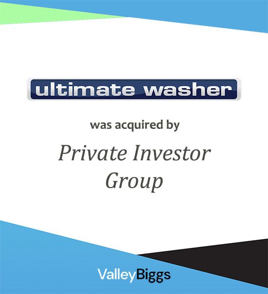 ultimate washer:: middle market company sold through ValleyBiggs